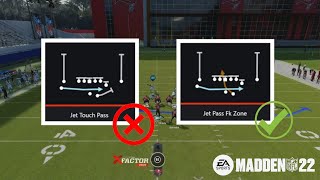 You are running the wrong Touch Pass play in Madden 22!