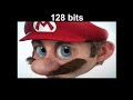 mario 8 bits 16 bits 32 bits 64 bits 128 bits