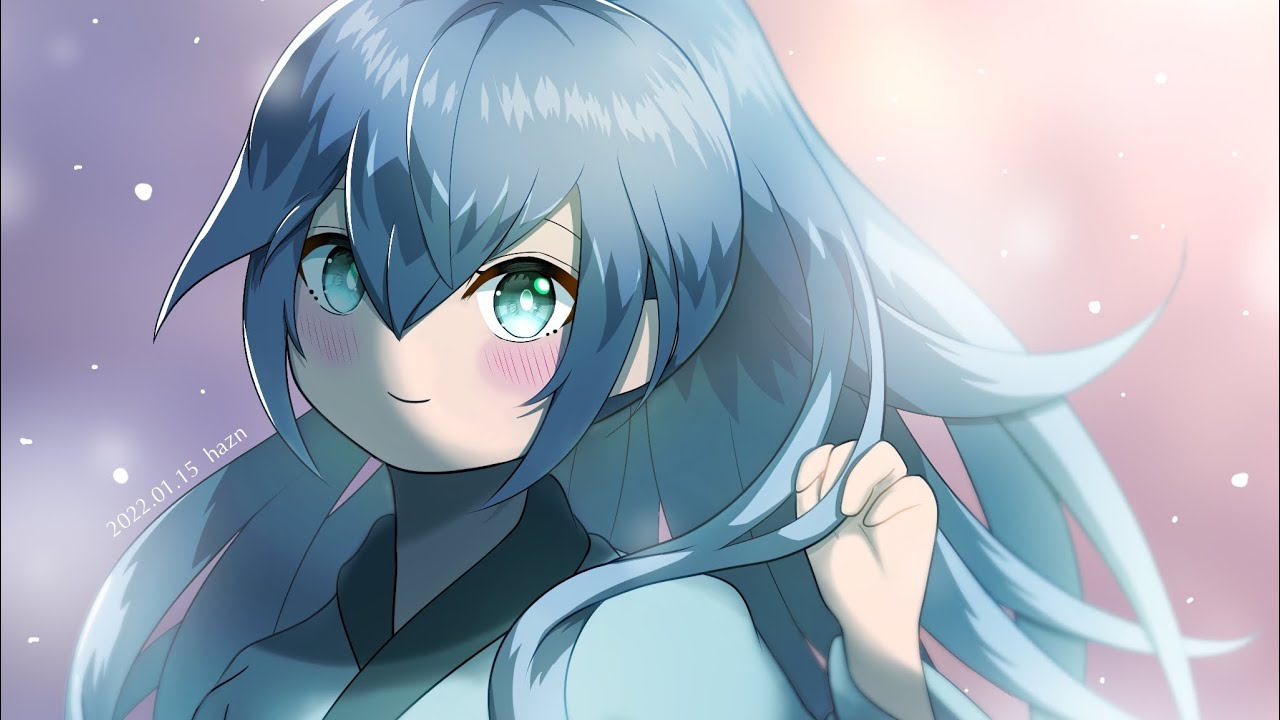 妖怪ウォッチ】ふぶき姫描いてみた【イラストメイキング】 - YouTube