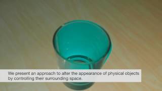 Changing the Appearance of Real-World Objects By Modifying Their Surroundings