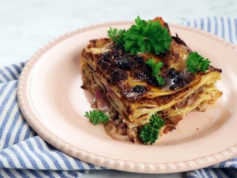 Video: Lasagne Med Kyckling, Pumpa Och Pesto