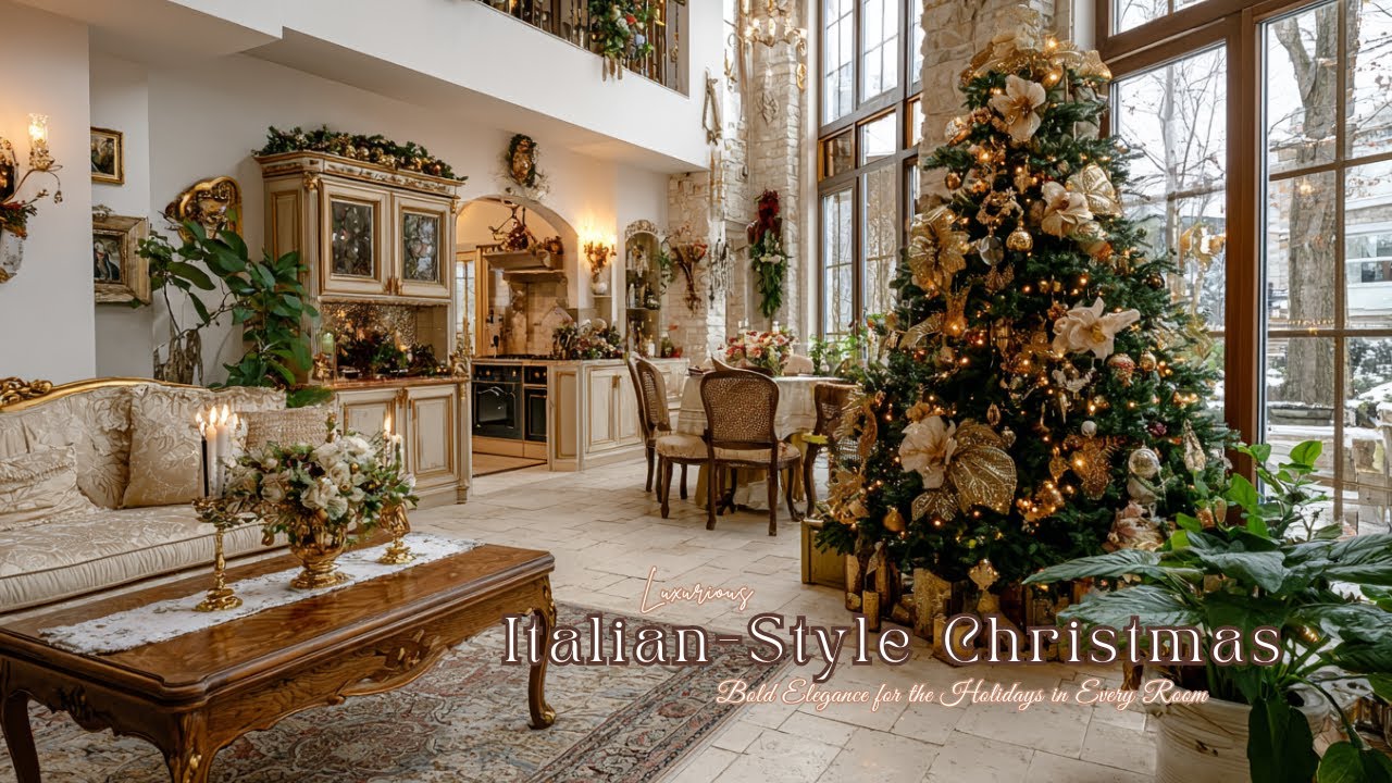 🎄 Luxurious Italian-Style Christmas Decor Ideas 2025: Bold Elegance for the Holidays in Every Room