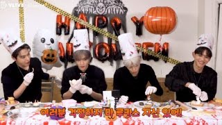 [ENG/INDO SUB] 🌹🐰🦁🐰MAKING DESSERT FOR HALLOWEEN👻 ll TAEYONG DOYOUNG LUCAS JAEMIN VLIVE💚💚