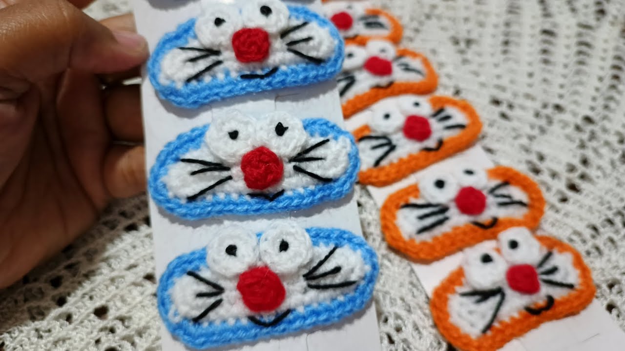 الدرس 59-مشبك شعر بالكروشيه روووعة للبنات 