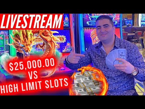 🔴$25,000.00 High Limit Live Casino Play ! GRAND JACKPOT? 🏆