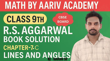 Question No. 14  | Chapter 7C | RS Aggarwal |Lines and Angles | Class 9 Maths Sol. by Gautam Sir