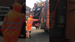Dennis Elite 6 Bin Lorry Collecting General Waste Terberg Omnide Lifts Pjv