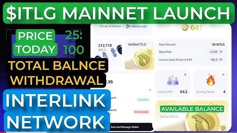 Interlink labs network withdrawal new update today | ITLG coin verified Token Mining latest news Pi