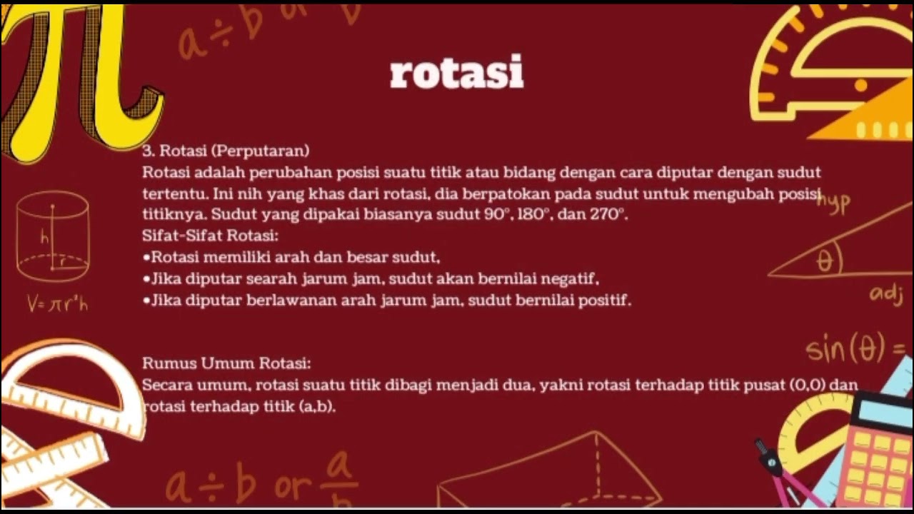 Materi Tranformasi Geometri MatL Kelas 11