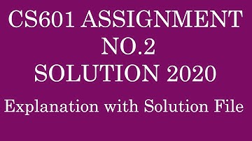 CS601 Assignment 2 Solution 2020 (Data Communication)
