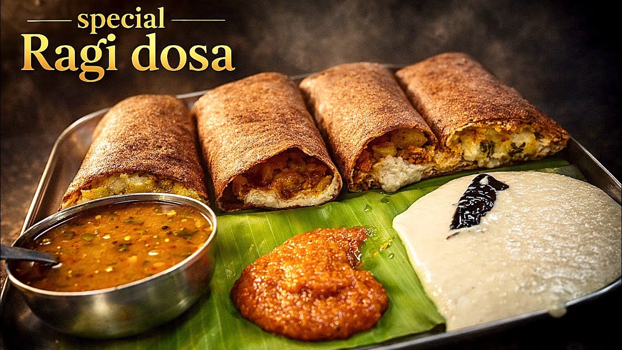 ఇక్కడ రాగి దోస స్పెషల్ | రాగి దోస | pratheykha kitchen | special ragi dosa different style