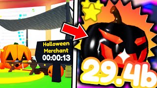 Crazy HALLOWEEN MERCHANT INFINITE STATS PET in Pet Simulator X.. Pet Simulator Z