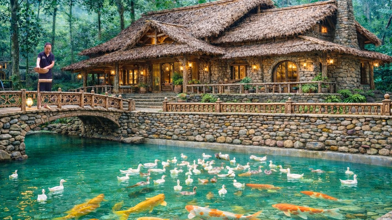 Stone Wall Construction & Railing Installation to Secure and Protect the Farm