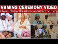 Ooni of ife and olori tobi welcomes twins watch the naming ceremony