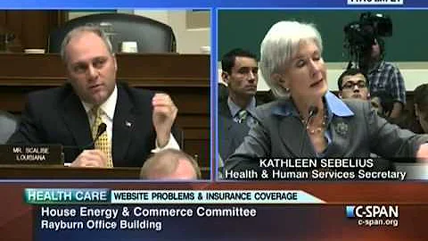 Scalise Questions Sebelius at E&C Hearing on Obama...