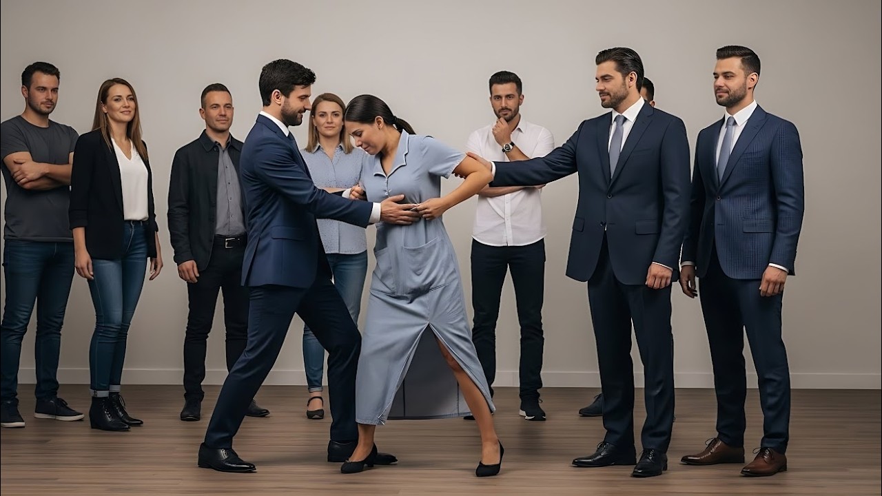 Pensó que No Era Nadie y le Rompió el Vestido… Hasta que su Esposo Millonario Entró en Escena