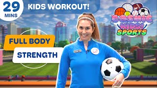 NEW KIDS WORKOUT - 30 MIN Home Exercise Class for Kids! | Cosmic Kids Sports