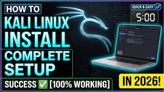 How to Install Kali Linux in 2026 Complete Setup Step-by-Step [Urdu/Hindi]