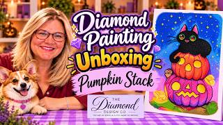Diamond Design Co. Unboxing | Pumpkin Stack | Cute Halloween Diamond Painting