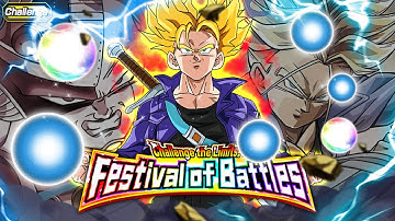 EZA AGL SSJ TRUNKS VS. CHALLENGE THE LIMITS! FESTIVAL OF BATTLES! (Dokkan Battle)
