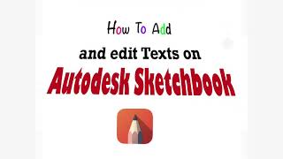 How to add and edit texts on Autodesk Sketchbook screenshot 2