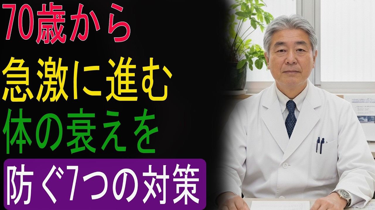７０歳から急激に進む｜体の衰えを防ぐ７つの対策