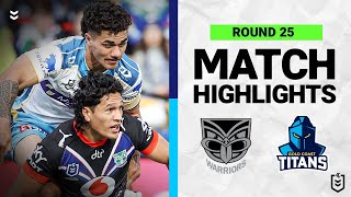 New Zealand Warriors v Gold Coast Titans | Match Highlights | Round 25, 2022 | NRL