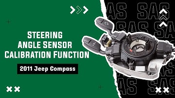 How to Use Steering Angle Sensor Calibration Function on SDS | 2011 Jeep Compass