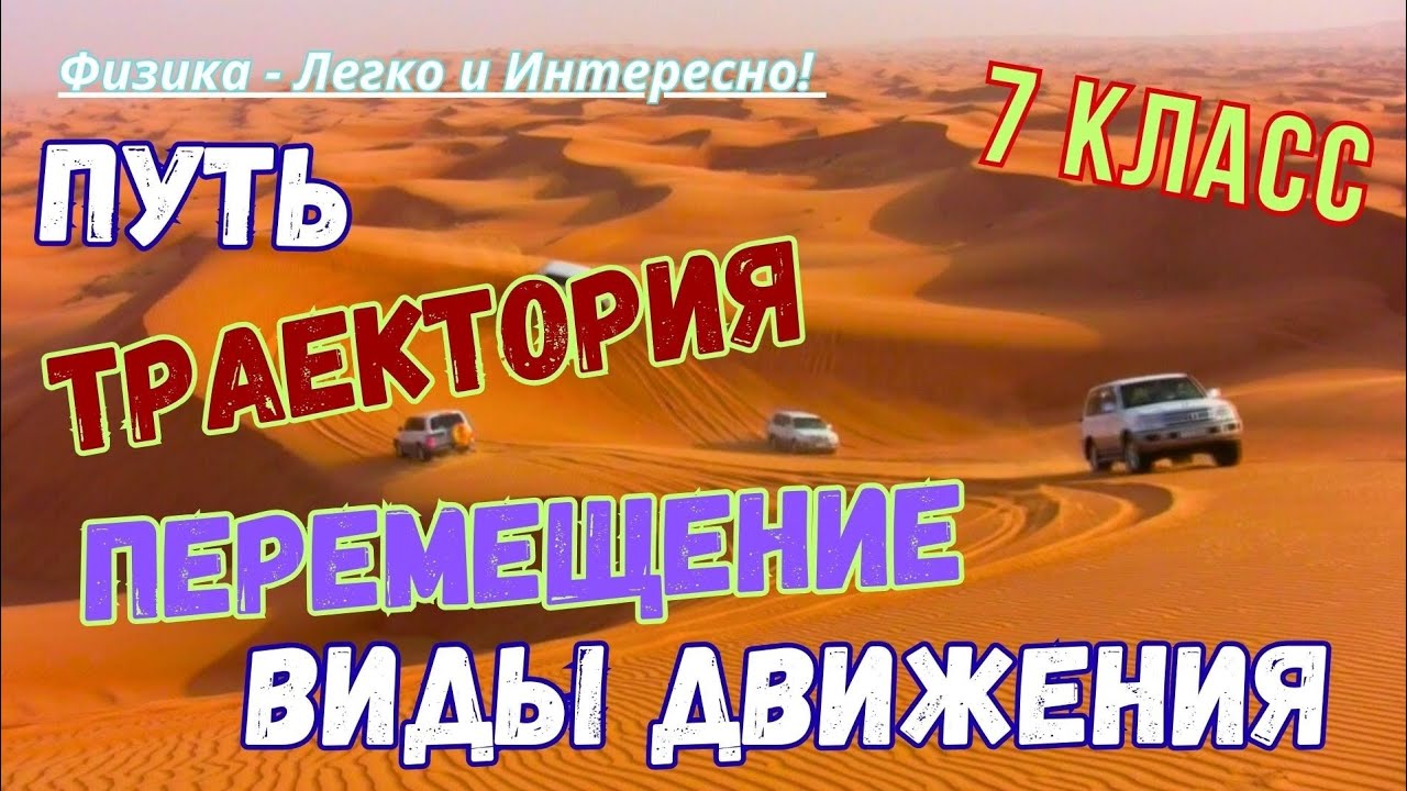 ➡️ Траектория, Путь, Перемещение. Виды механического движения. 7 кл| Физика - Легко и Интересно!