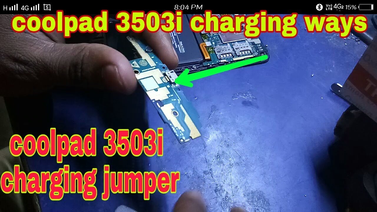 coolpad 3503i charging ways /charging jumper solution