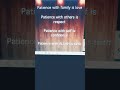 #PowerOfPatience