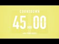 45 Minute Countdown Timer Flip Clock With Piano Beeps 