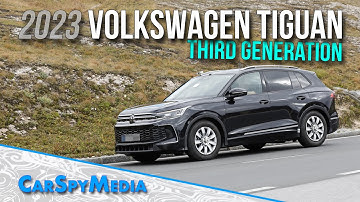 2023 Volkswagen Tiguan Prototype Third Generation Caught Testing In The Alps