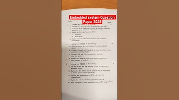 MSBTE DIPLOMA EMBEDDED SYSTEM  WINTER 2025 QUESTIONS PAPER