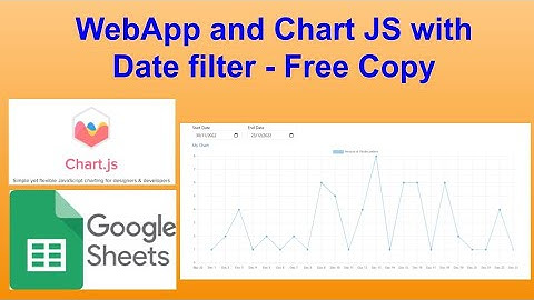 WebApp and Chart JS with Date filter - Free Copy