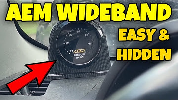 AEM Wideband Gauge Install on my EVO X