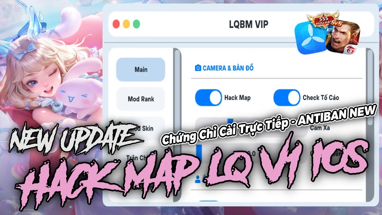 [Chứng Chỉ Mới] Hướng Dẫn Tải Menu Hack Map Liên Quân V1 Full Chức Năng Cho iOS Mới Nhất 