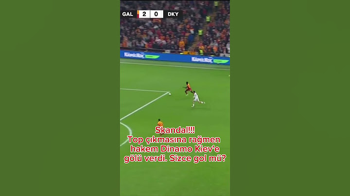 Galatasaray Dinamo Kiev maçında top çıkmasına rağmen hakem golü verdi #galatasaray #dinamokiev