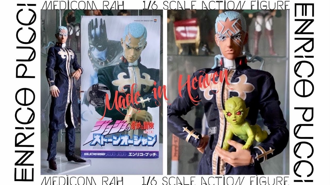 JOJO'S BIZARRE ADVENTURE PART VI STONE OCEAN ENRICO PUCCI SUPER ACTION  STATUE