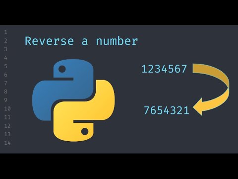 Reverse number in python - YouTube