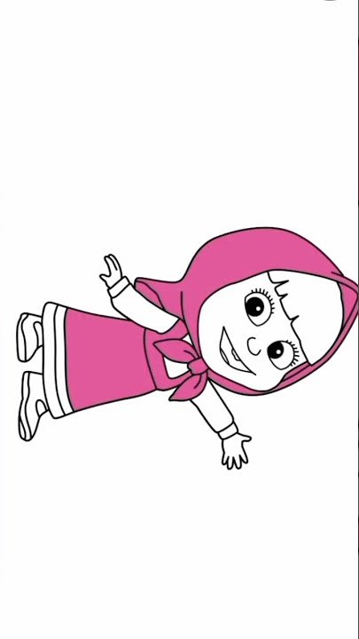 Beri warna Marsha #shorts #coloring