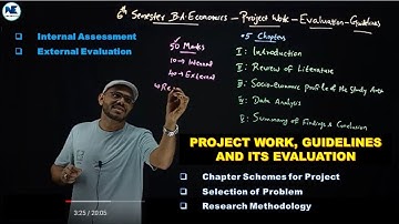PROJECT WORK 0- GUIDELINES & ITS EVALUATION - CHAPTER SCHEME-RESEARCH METHODOLOGY – 6 SEM ECONOMICS