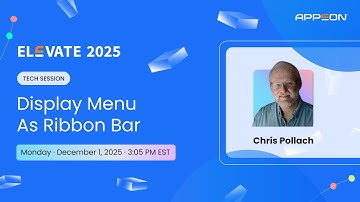 Display Menu As Ribbon Bar