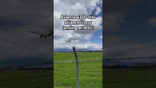 Avianca a320 star alliance livery landing at BOG! @staralliance