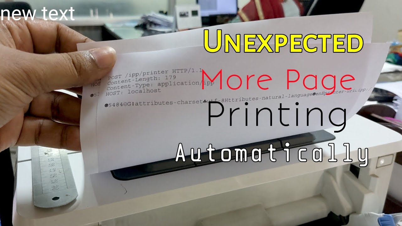 How to fix Automatically print more pages when printing a single page ...