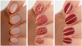 Minimalistic Nail Art 2026 🍂 Fun & Easy Fall Nail Designs!
