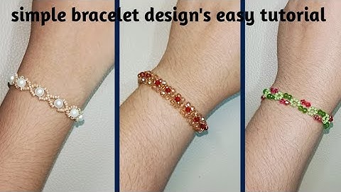 DIY lovely 😻 beaded bracelets tutorial/ beads jewelry making/ @creativeshabnam 