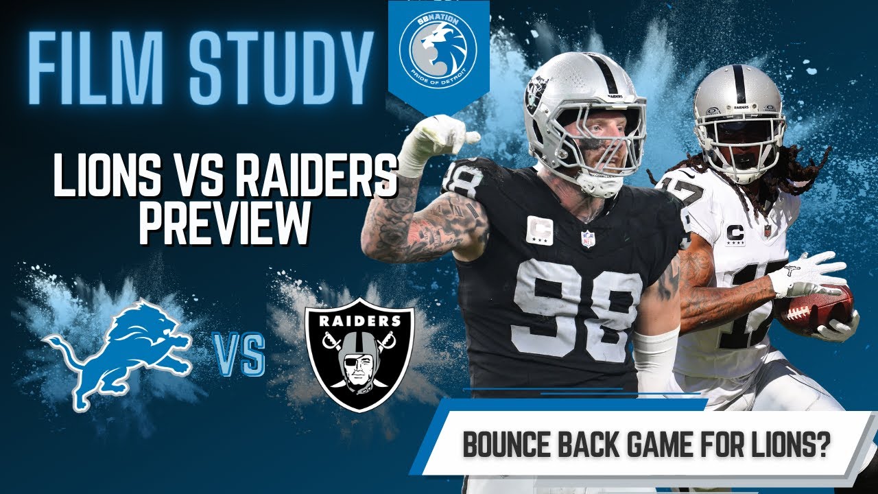 Detroit Lions vs. Las Vegas Raiders Film Study: Can the Lions Bounce Back?  