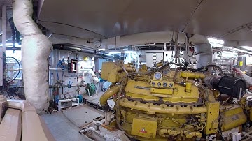 Engine Room - On Board the R/V Tiglax