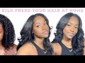 HOW TO SILK PRESS/STRAIGHTEN YOUR NATURAL HAIR | *thick/coarse hair friendly*